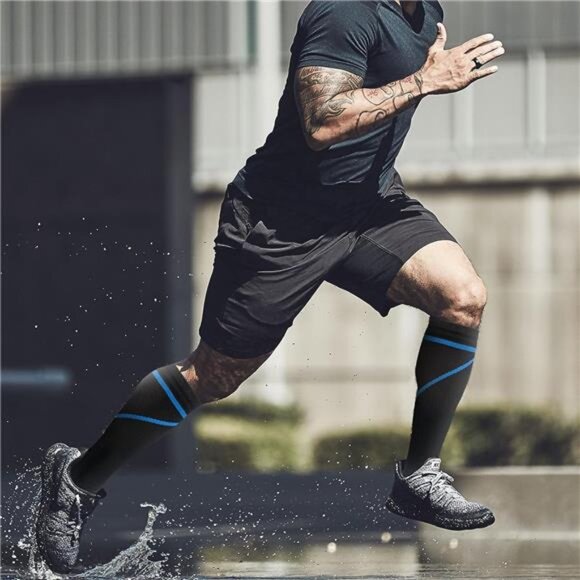 8 Pairs Compression Socks for Men & Women 20-30 mmHg Knee High Nurse - Picture 10 of 12